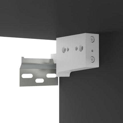 væghængt tv-bord 100x30x26,5 cm konstrueret træ sort