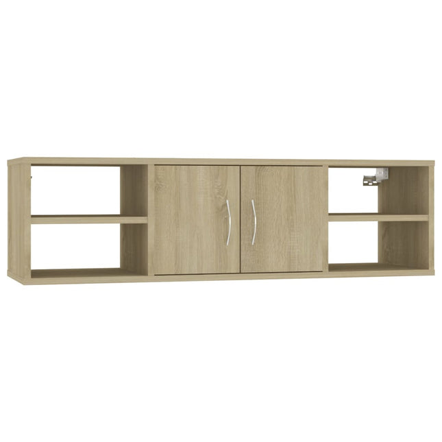 væghylde 102x30x29 cm konstrueret træ sonoma-eg