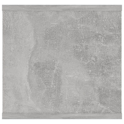 væghylde 102x30x29 cm konstrueret træ betongrå