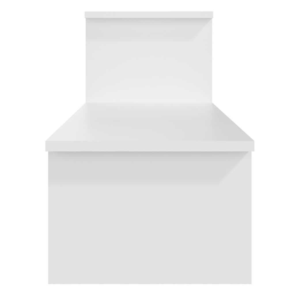 tv-bord 180x30x43 cm konstrueret træ hvid