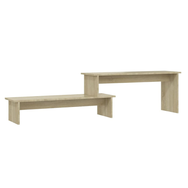 tv-bord 180x30x43 cm konstrueret træ sonoma-eg