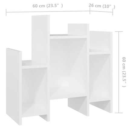sideskab 60x26x60 cm konstrueret træ hvid