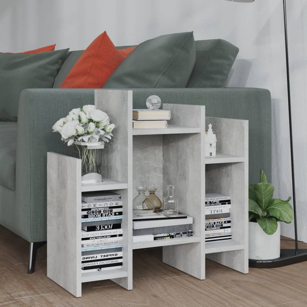 sideskab 60x26x60 cm konstrueret træ betongrå