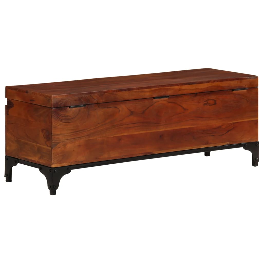 opbevaringskiste 110x35x41 cm massivt akacietræ