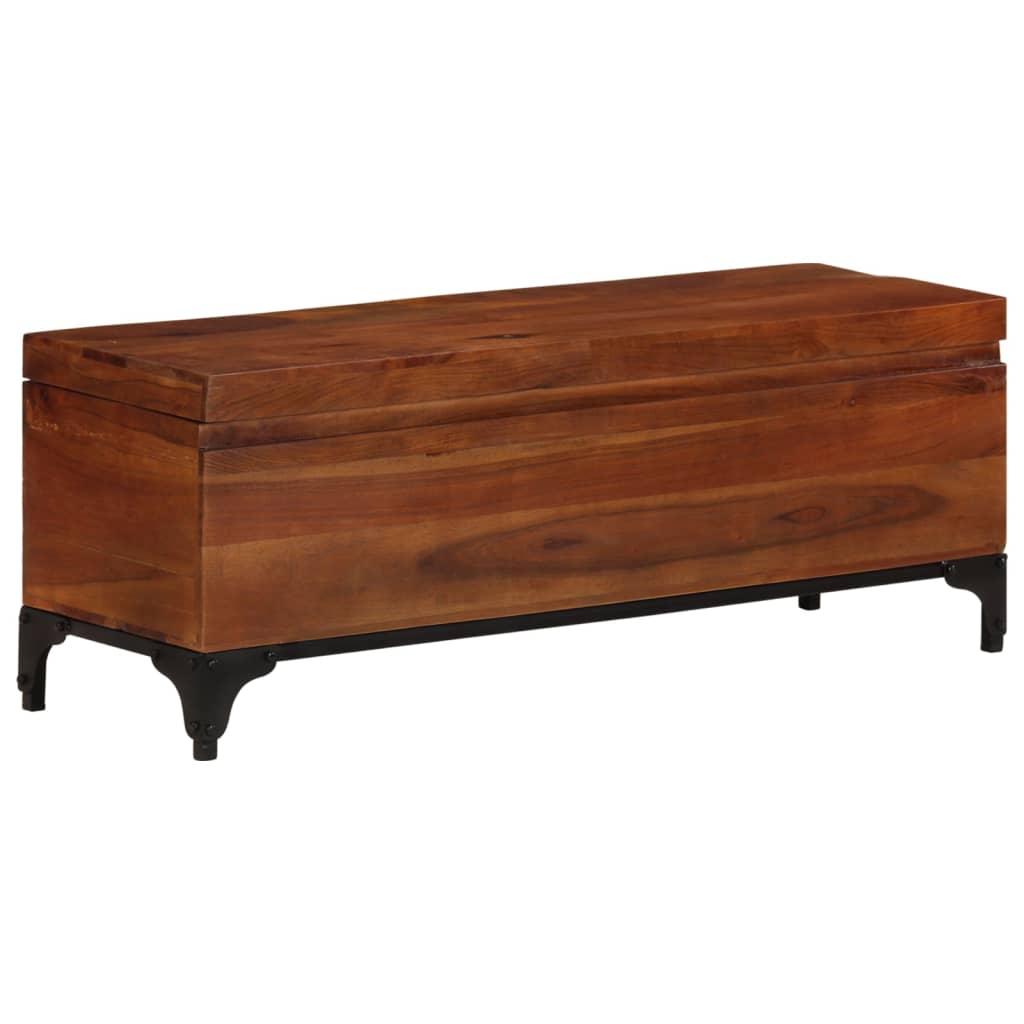 opbevaringskiste 110x35x41 cm massivt akacietræ