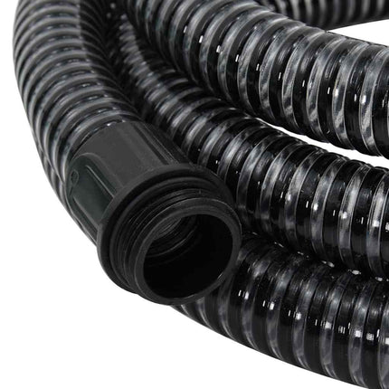 sugeslange med messingkoblinger 1,1" 5 m PVC sort