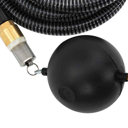 sugeslange med messingkoblinger 1,1" 7 m PVC sort