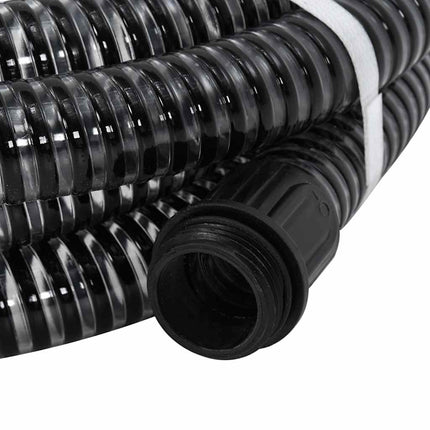 sugeslange med messingkoblinger 1,1" 20 m PVC sort
