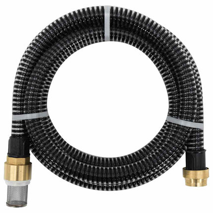 sugeslange med messingkoblinger 1,1" 25 m PVC sort