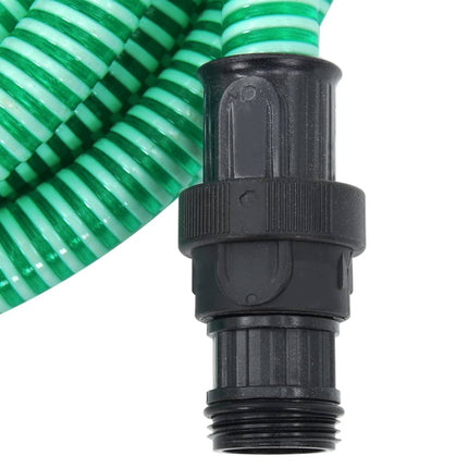 sugeslange med messingkoblinger 1" 10 m PVC grøn