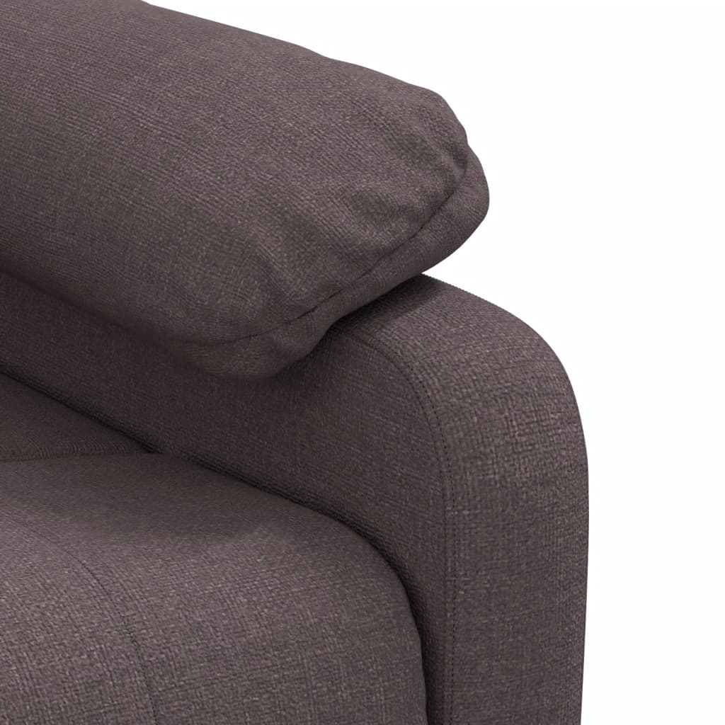 eldrevet massagestol stof mørkebrun