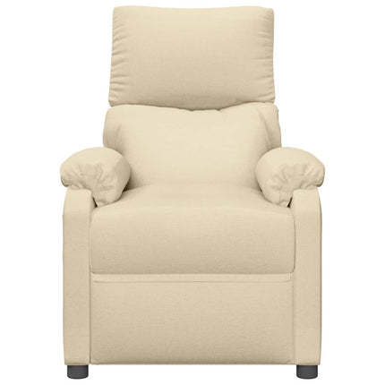 eldrevet massagestol stof cremefarvet