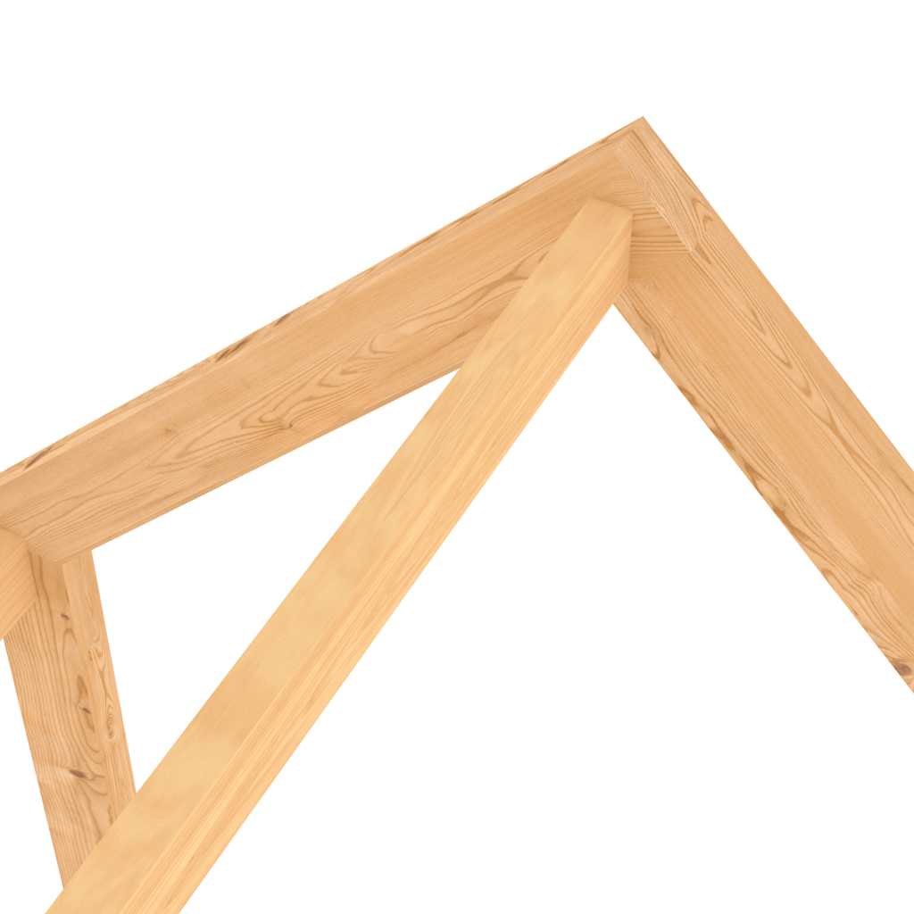 sengeramme til juniorseng 80x160 cm med skuffe massivt fyrretræ