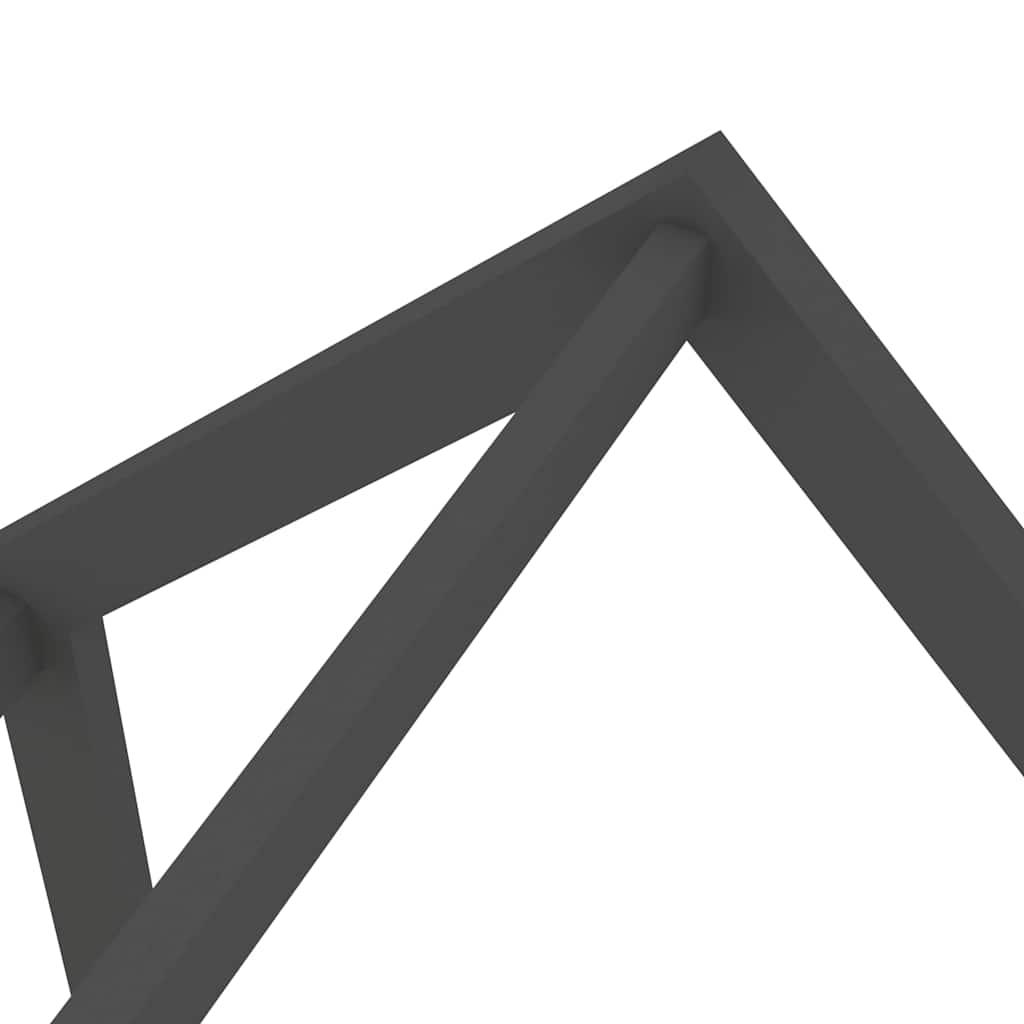 sengestel til børn + skuffer 90x200 cm massiv fyr mørkegrå