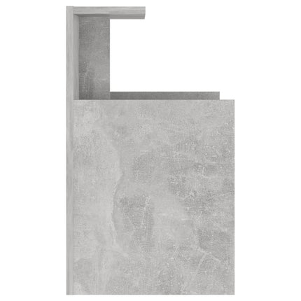 sengeborde 2 stk. 40x35x60 cm konstrueret træ betongrå