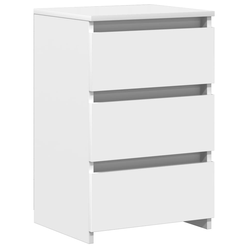 sengebord 2 stk. 40x35x62,5 cm konstrueret træ hvid