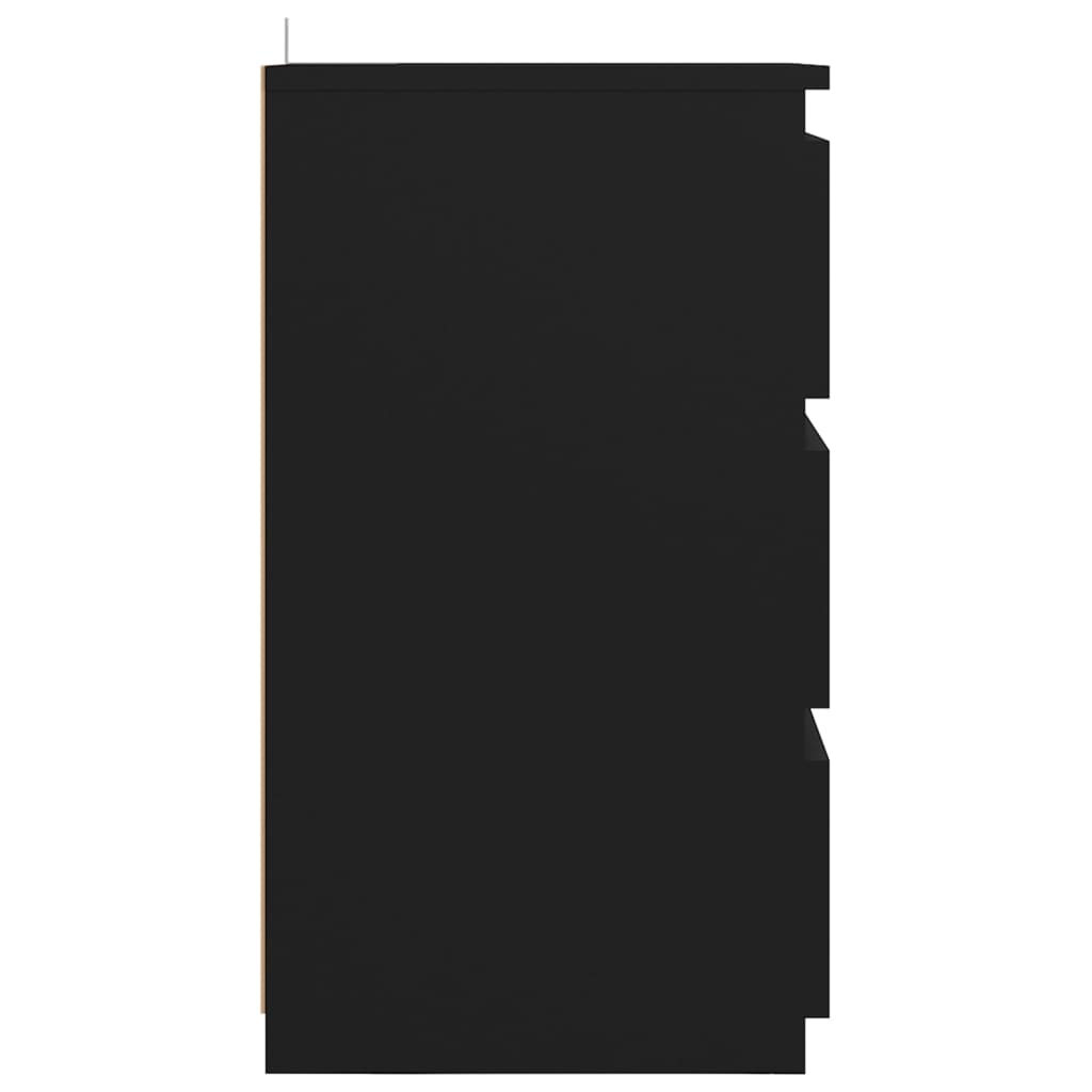 sengebord 40x35x62,5 cm konstrueret træ hvid