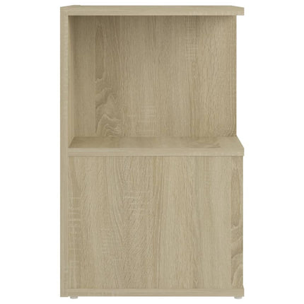 sengebord 35x35x55 cm konstrueret træ sonoma-eg