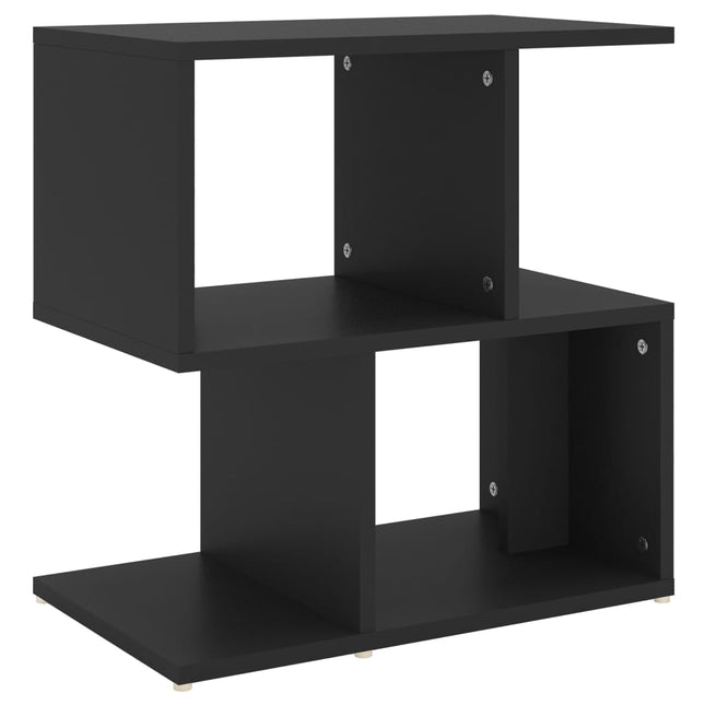sengebord 50x30x51,5 cm konstrueret træ sort
