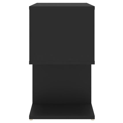 sengebord 50x30x51,5 cm konstrueret træ sort