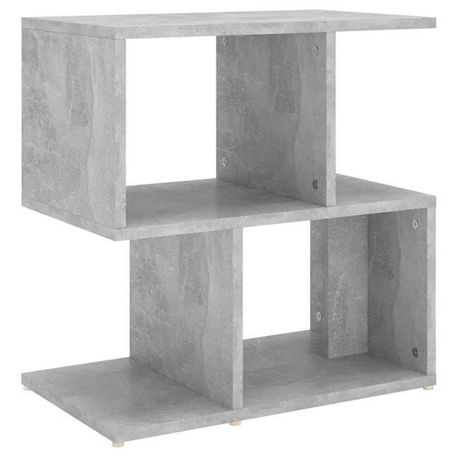 sengebord 50x30x51,5 cm konstrueret træ betongrå