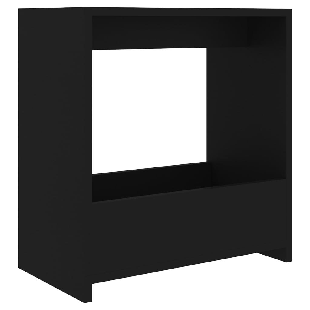 sidebord 50x26x50 cm konstrueret træ sort