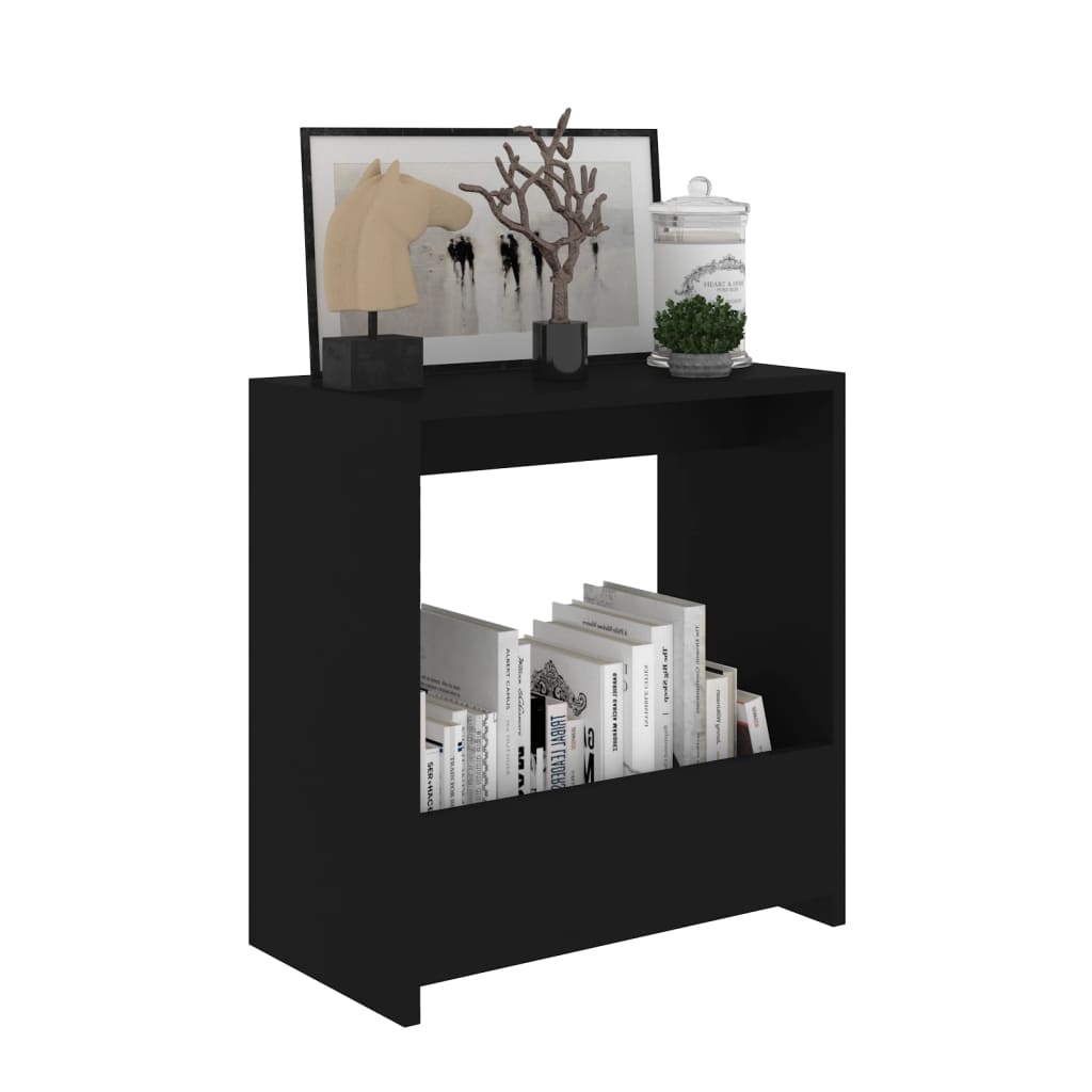 sidebord 50x26x50 cm konstrueret træ sort
