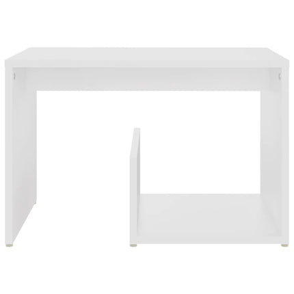 sidebord 59x36x38 cm konstrueret træ hvid