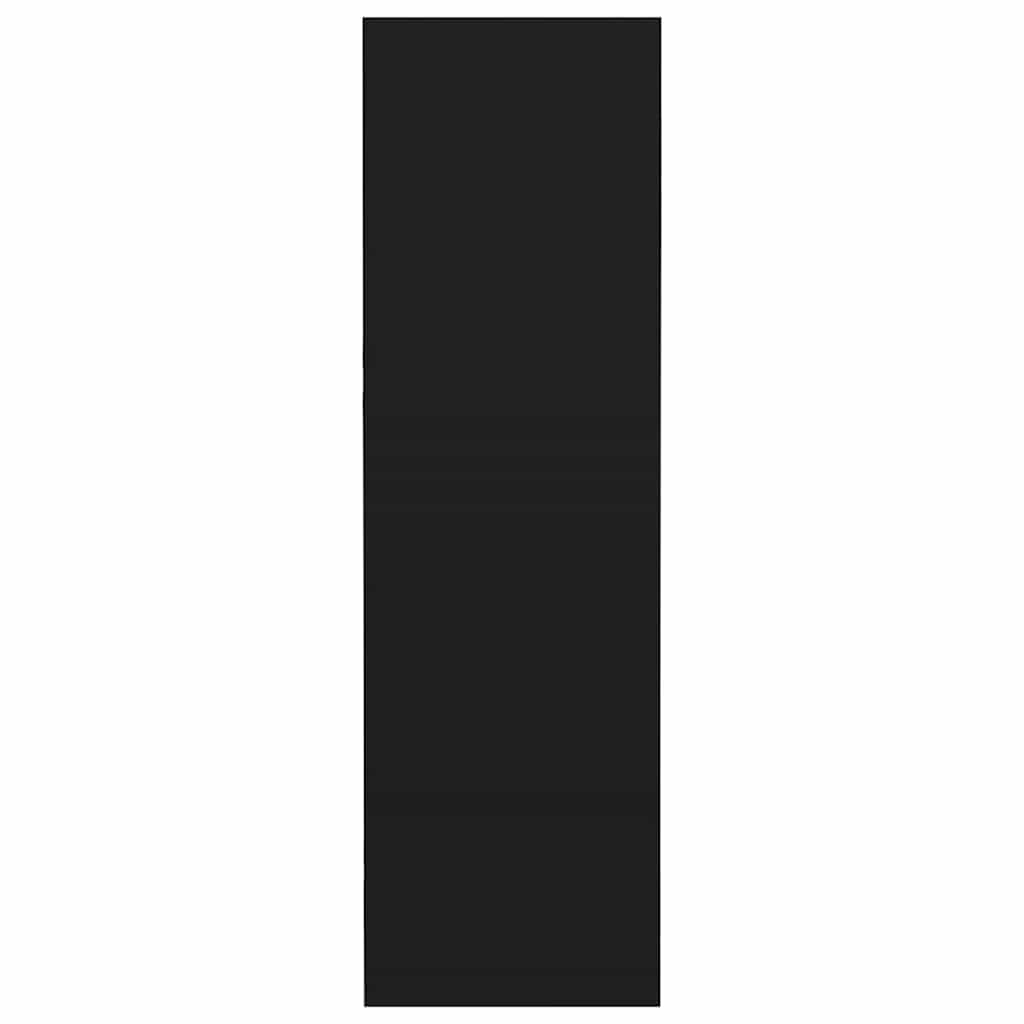væghængt skoskab 60x18x60 cm konstrueret træ sort