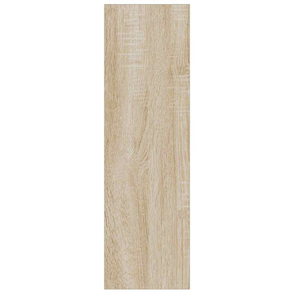 væghængt skoskab 2 stk. 60x18x60 cm konstrueret træ sonoma-eg