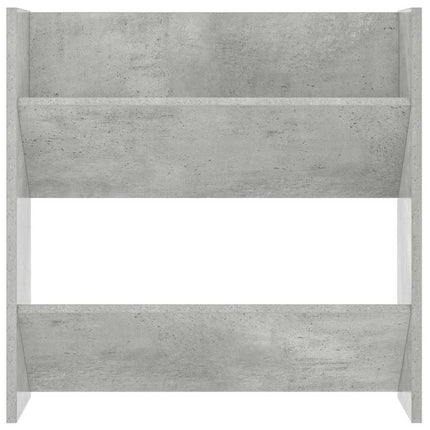 væghængt skoskab 60x18x60 cm konstrueret træ betongrå