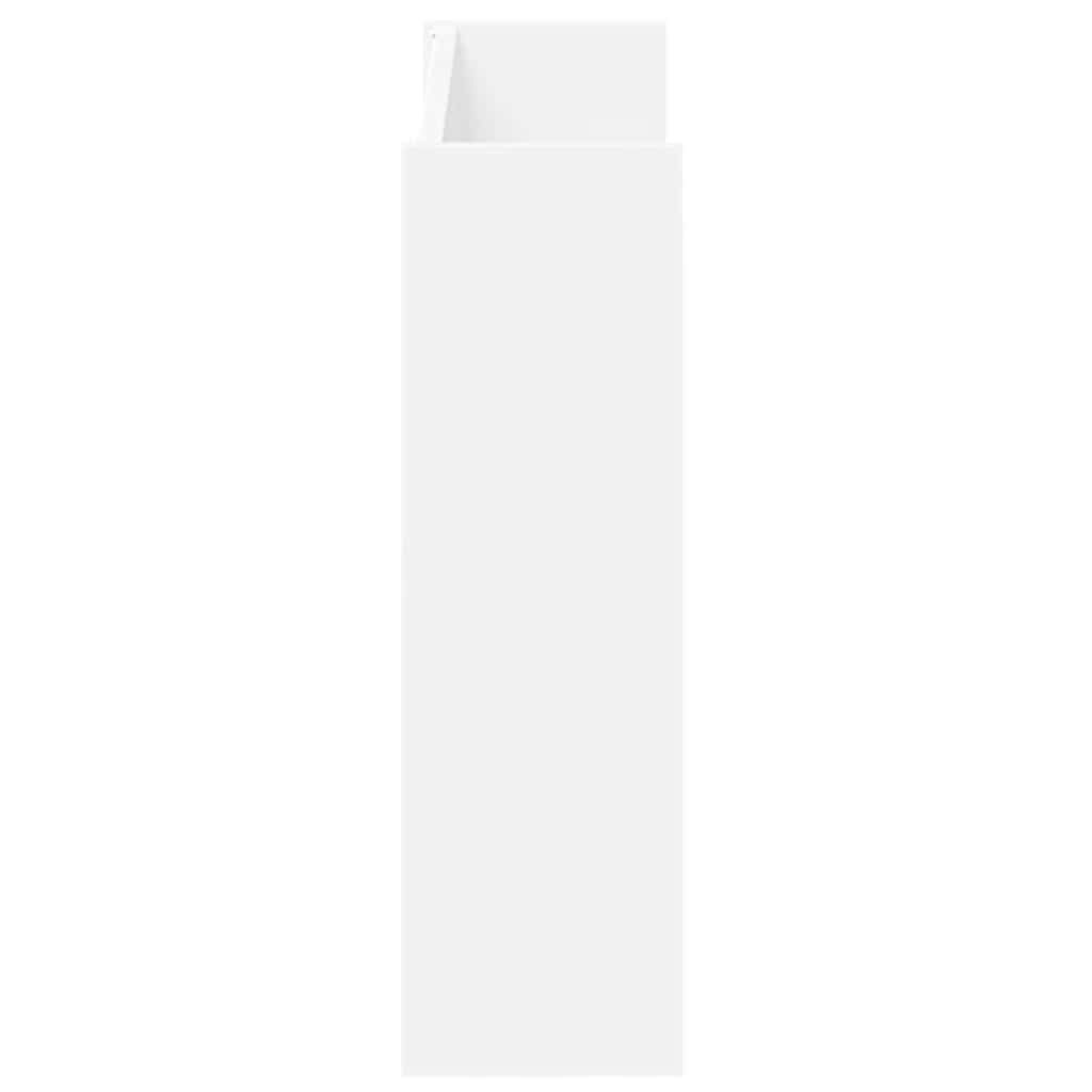 væghængt skoskab 80x18x60 cm konstrueret træ hvid