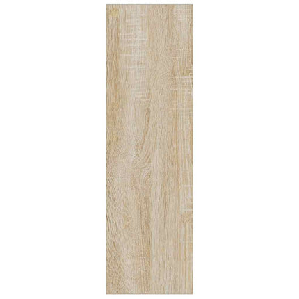væghængt skoskab 80x18x60 cm konstrueret træ sonoma-eg
