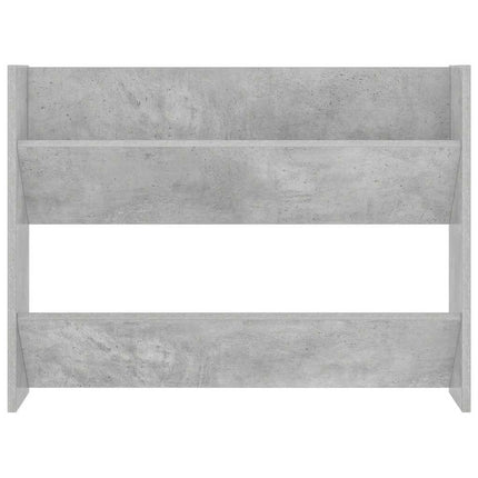 væghængte skoskabe 2 stk. 80x18x60 cm spånplade betongrå