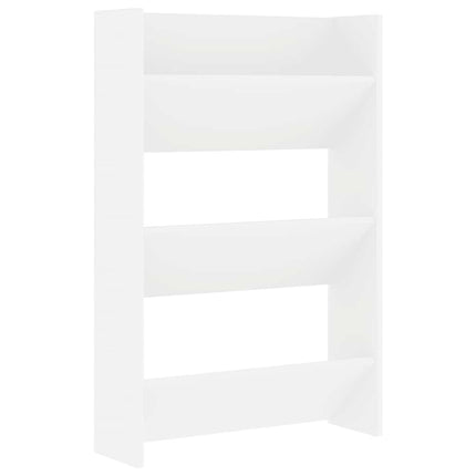 væghængt skoskab 60x18x90 cm spånplade hvid