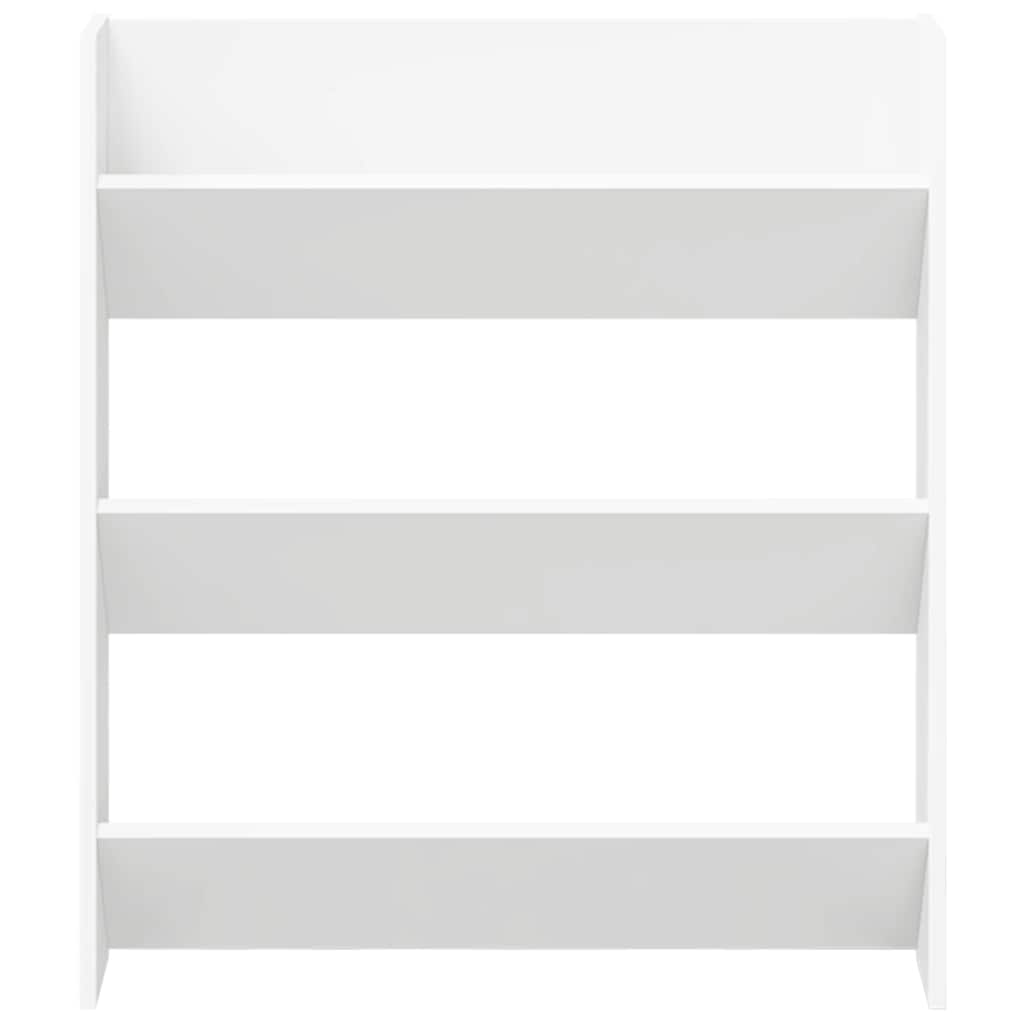 væghængte skoskabe 2 stk. 80x18x90 cm spånplade hvid