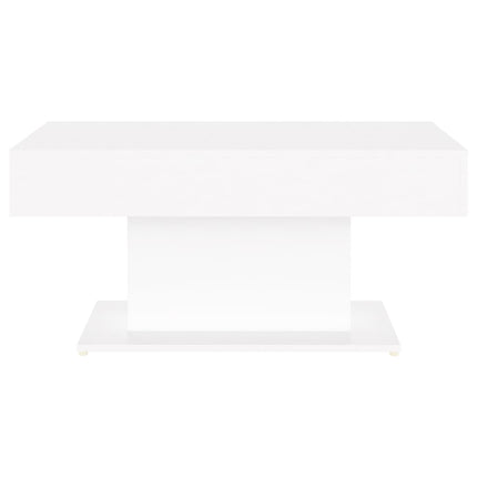 sofabord 96x50x45 cm konstrueret træ hvid
