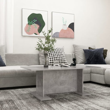 sofabord 103,5x60x40 cm konstrueret træ betongrå