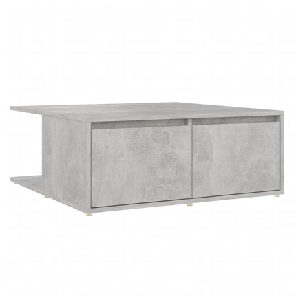 sofabord 80x80x31 cm konstrueret træ betongrå