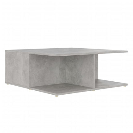 sofabord 80x80x31 cm konstrueret træ betongrå