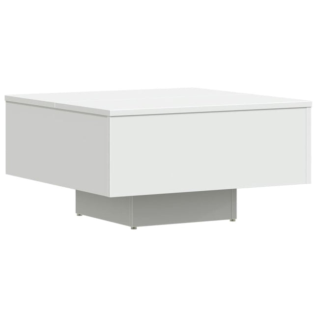 sofabord 60x60x31,5 cm konstrueret træ hvid