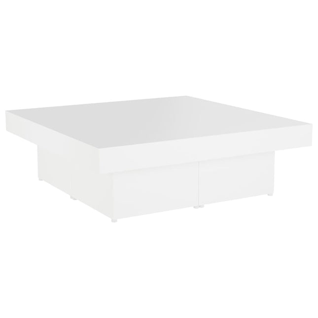 sofabord 90x90x28 cm konstrueret træ hvid