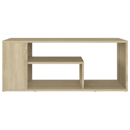 sofabord 100x50x40 cm konstrueret træ sonoma-eg