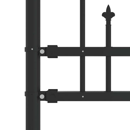 havehegn KAMPEN med spydtop sort 240x175 cm stål