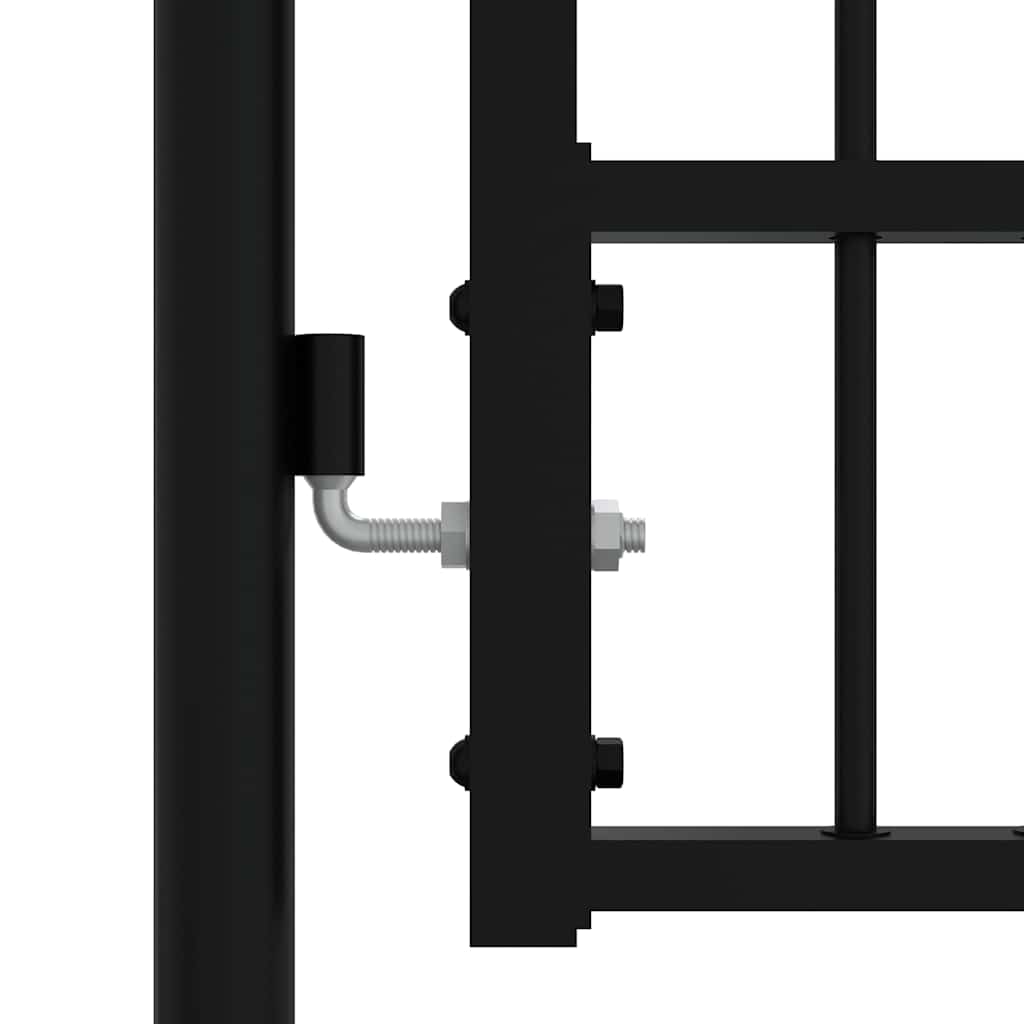hegnslåge KAMPEN med spydtop sort 103x100 cm stål