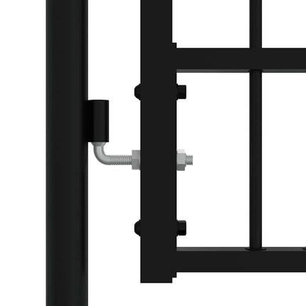 hegnslåge KAMPEN med spydtop sort 103x125 cm stål