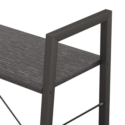 stigereol med 3 hylder 56x35x108 cm sort