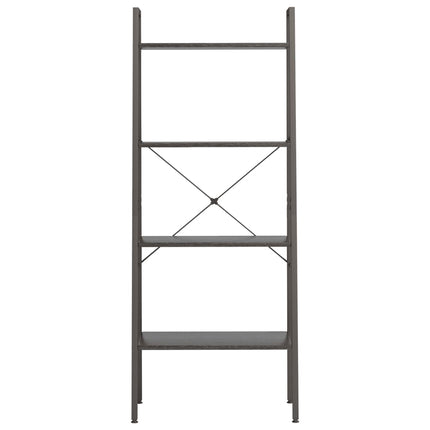 stigereol med 4 hylder 56x35x140 cm sort