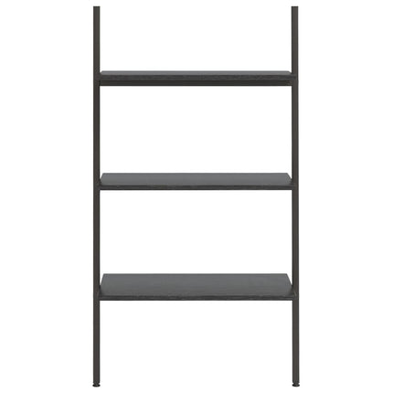 stigereol med 3 hylder 64x34x116 cm sort