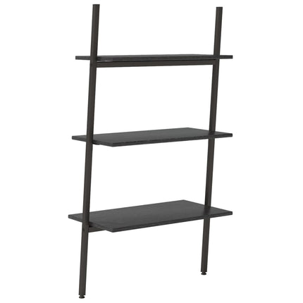 stigereol med 3 hylder 64x34x116 cm sort